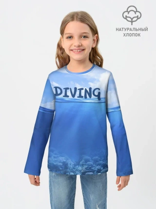 Детский лонгслив / Дайвинг