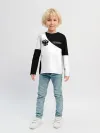 Детский лонгслив / Россия Black&White