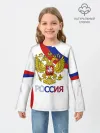 Детский лонгслив / Россия Триколор