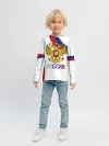 Детский лонгслив / Россия Триколор