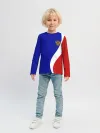 Детский лонгслив / Герб РФ Триколор