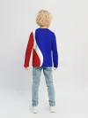 Детский лонгслив / Герб РФ Триколор