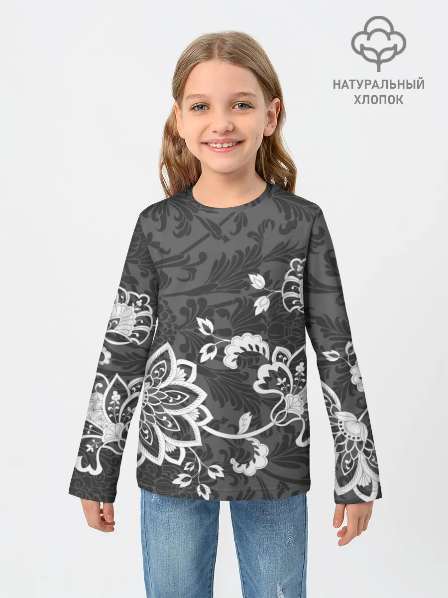Детский лонгслив / Кружевной узор