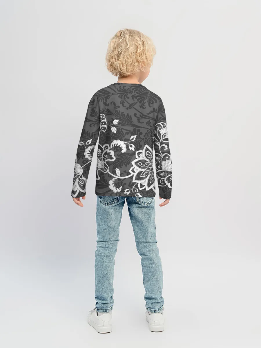 Детский лонгслив / Кружевной узор