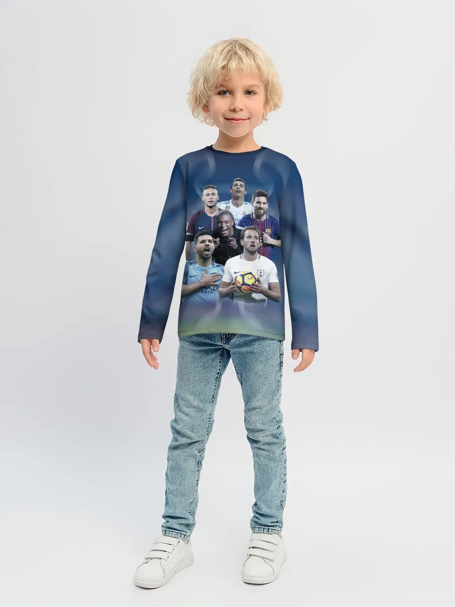 Детский лонгслив / Звезды футбола