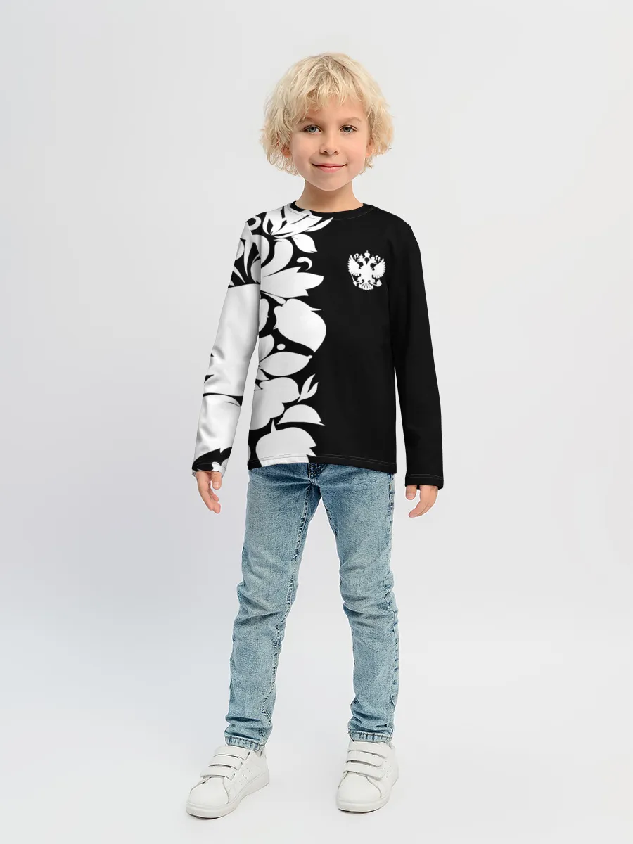 Детский лонгслив / Russia Black&White Style