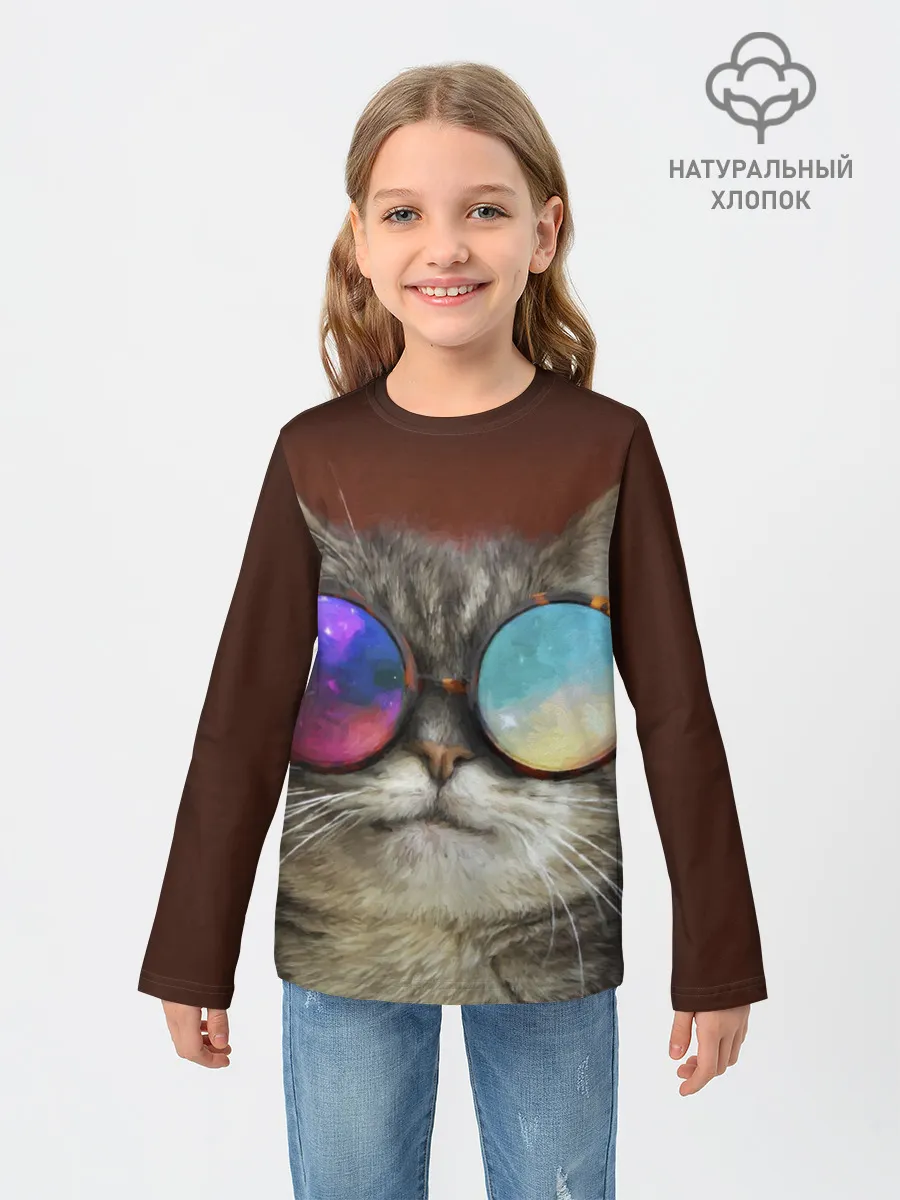 Детский лонгслив / котейки