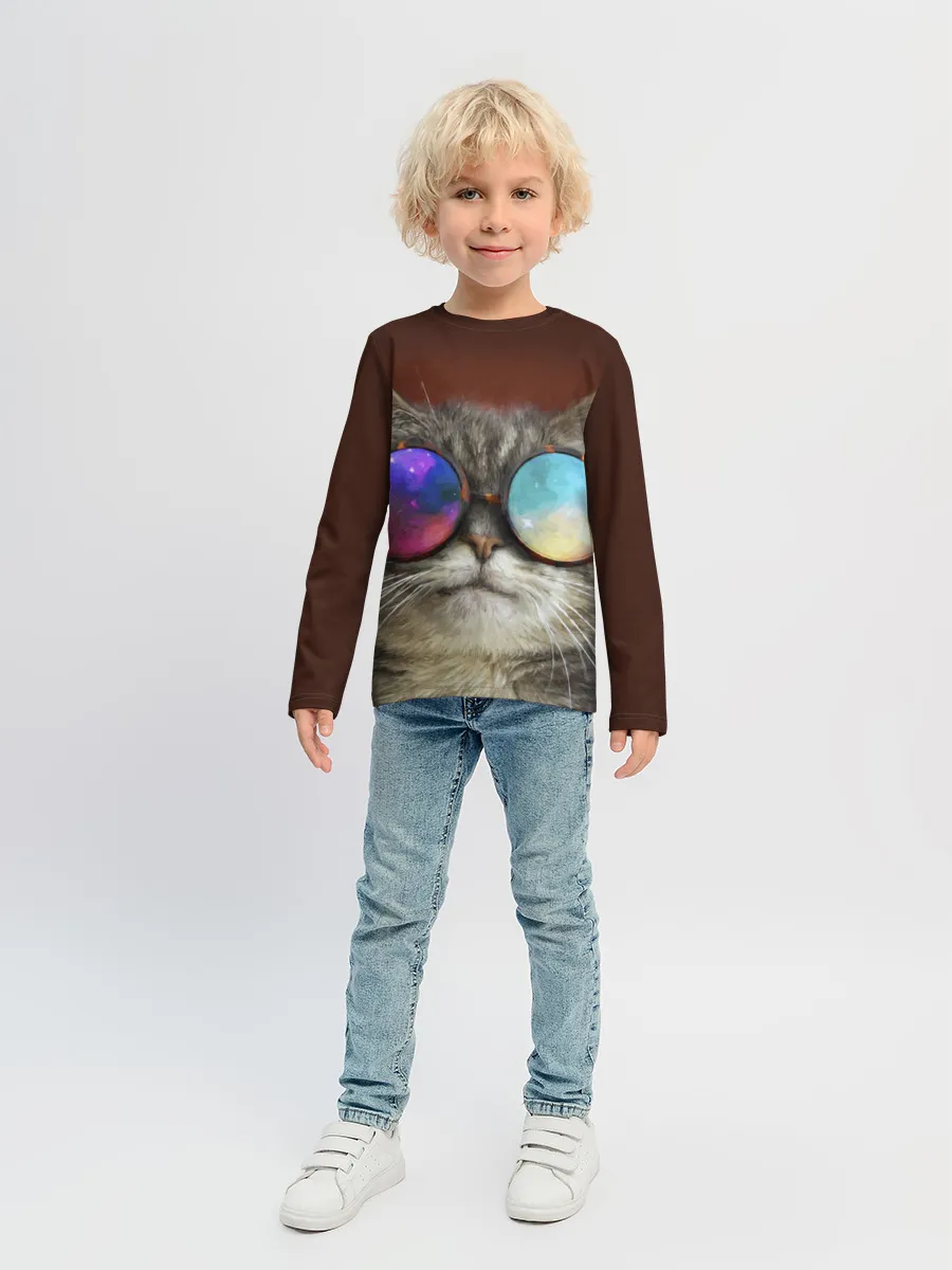 Детский лонгслив / котейки