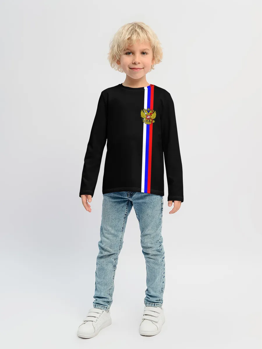 Детский лонгслив / Лента с гербом России