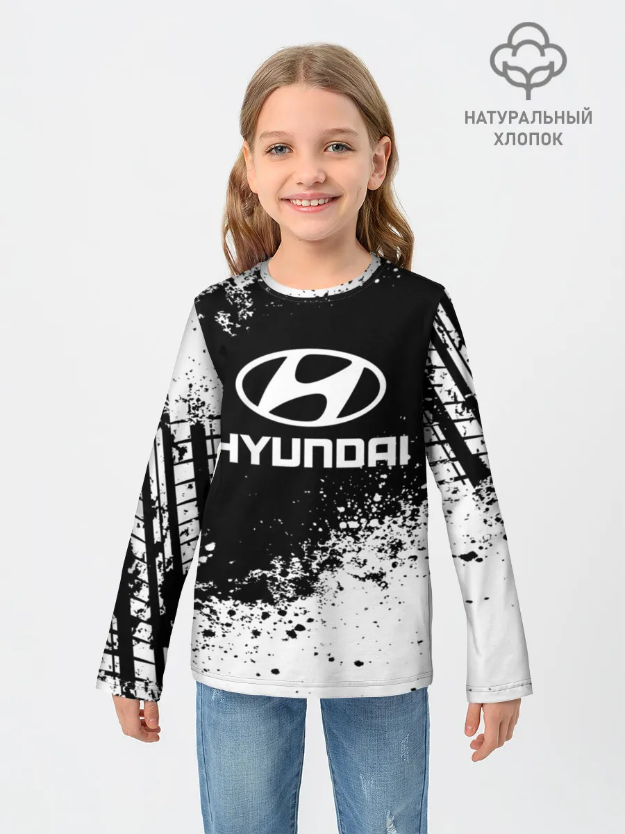 Детский лонгслив / Hyundai abstract sport