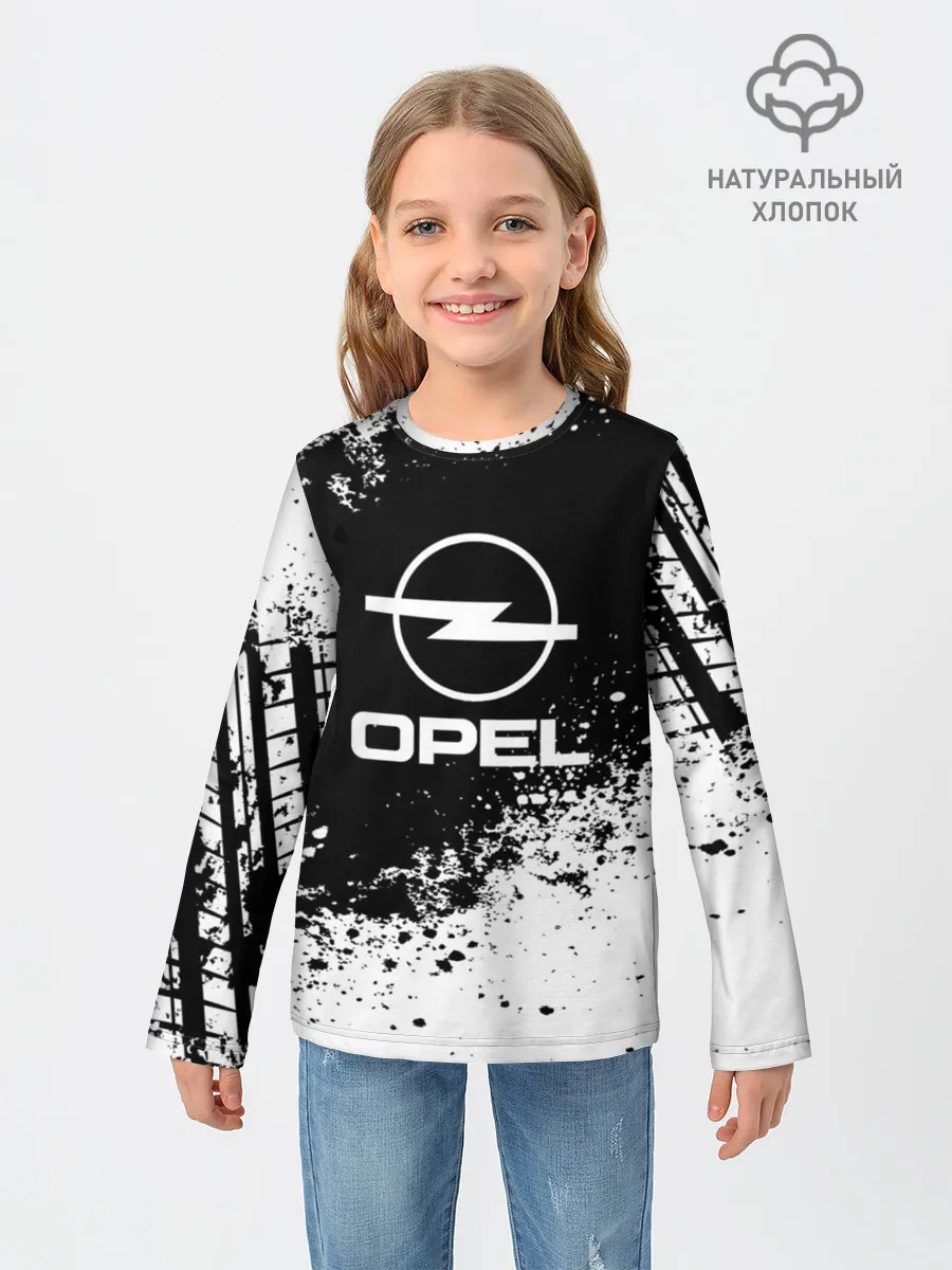 Детский лонгслив / Opel abstract sport