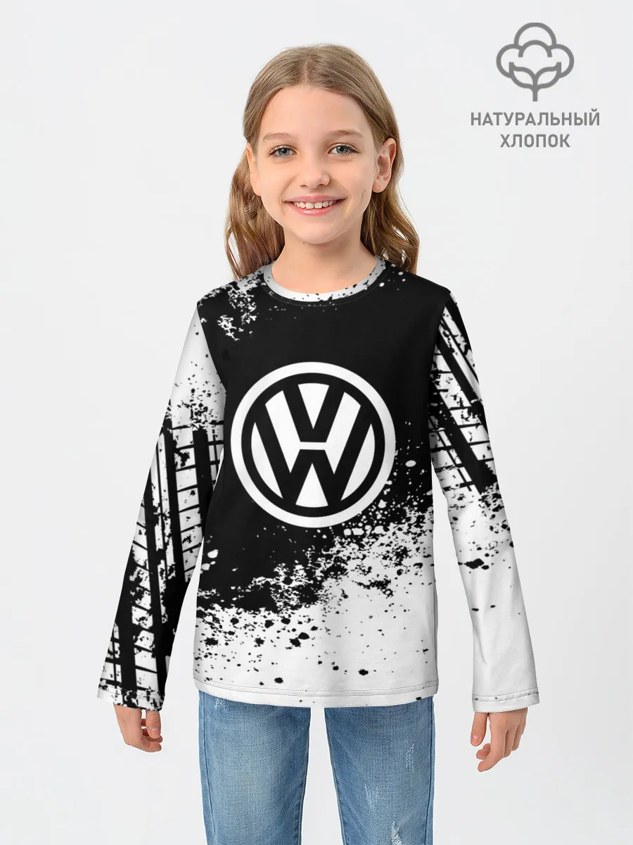 Детский лонгслив / Volkswagen abstract sport