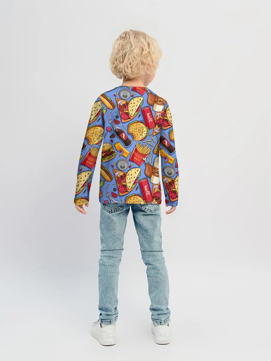 Детский лонгслив / Fastfood