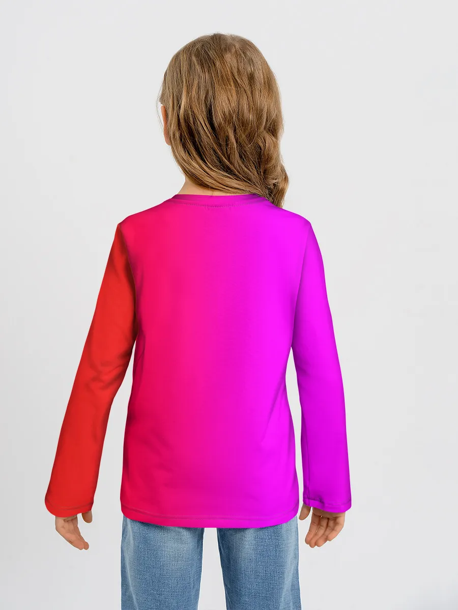 Детский лонгслив / Радужный слоник