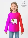 Детский лонгслив / Радужный слоник