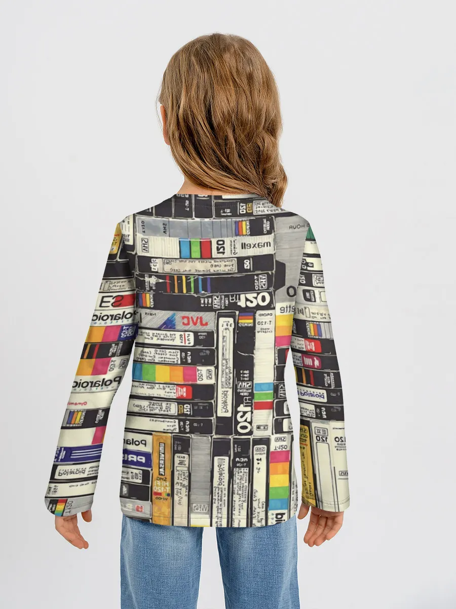 Детский лонгслив / VHS-кассеты