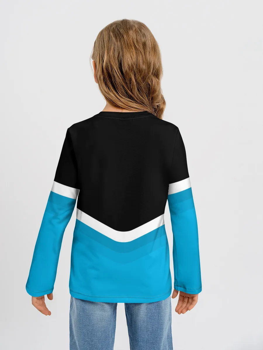 Детский лонгслив / BMW Black & Blue