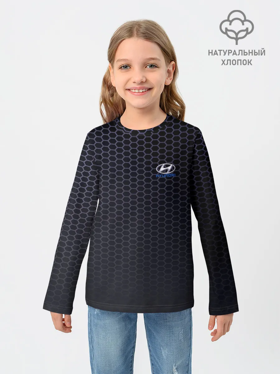 Детский лонгслив / HYUNDAI carbon uniform 2018