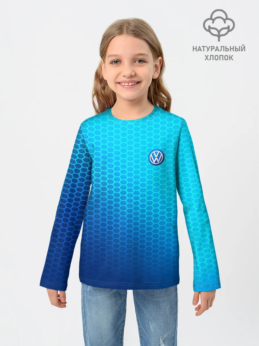 Детский лонгслив / VOLKSWAGEN carbon uniform 2018