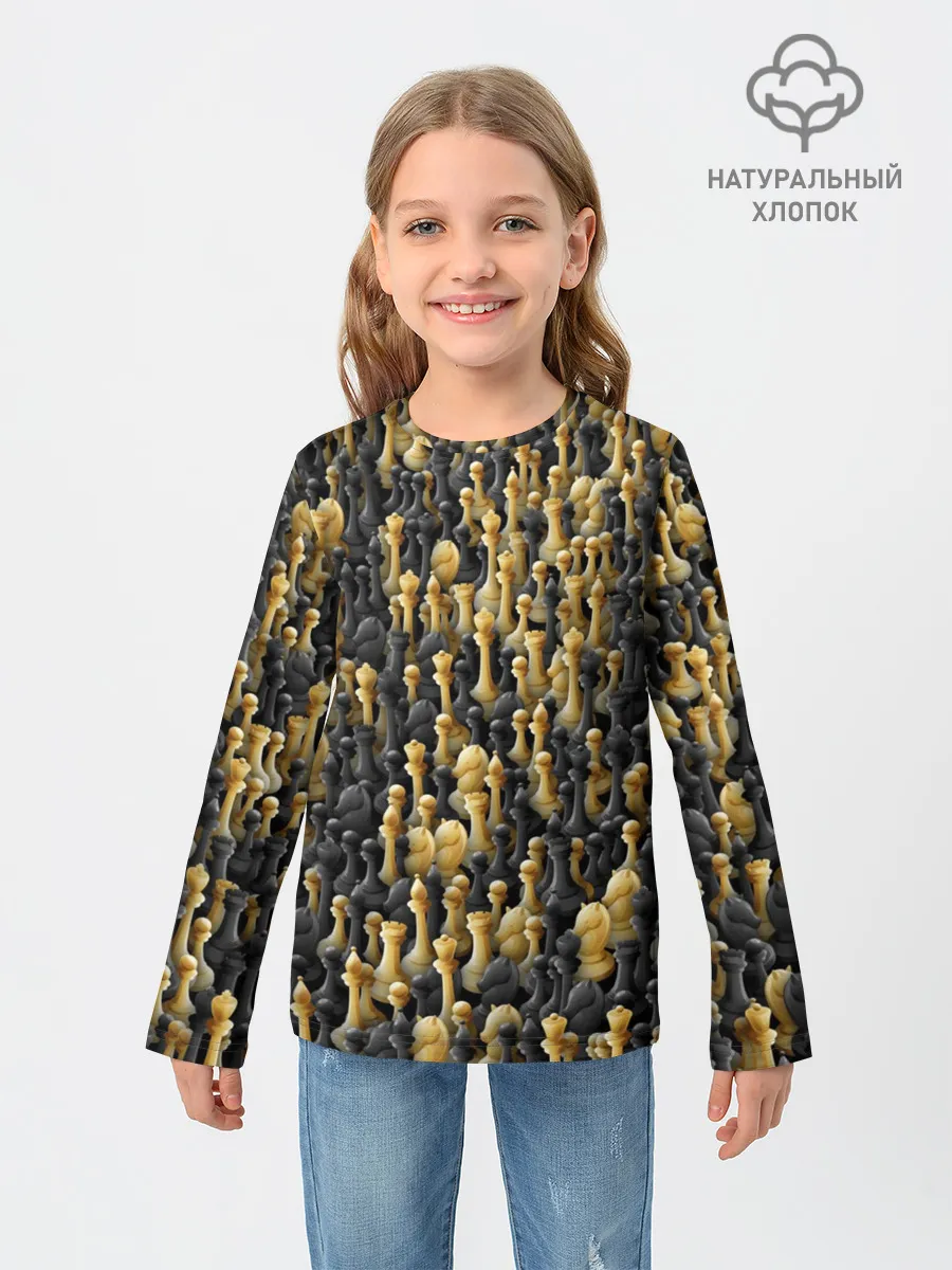 Детский лонгслив / Шахматы