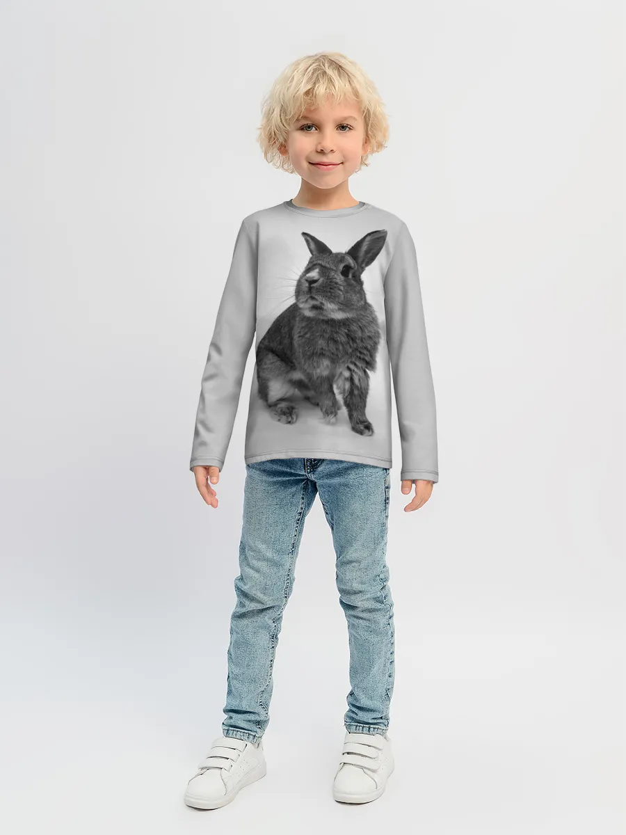 Детский лонгслив / Кролик