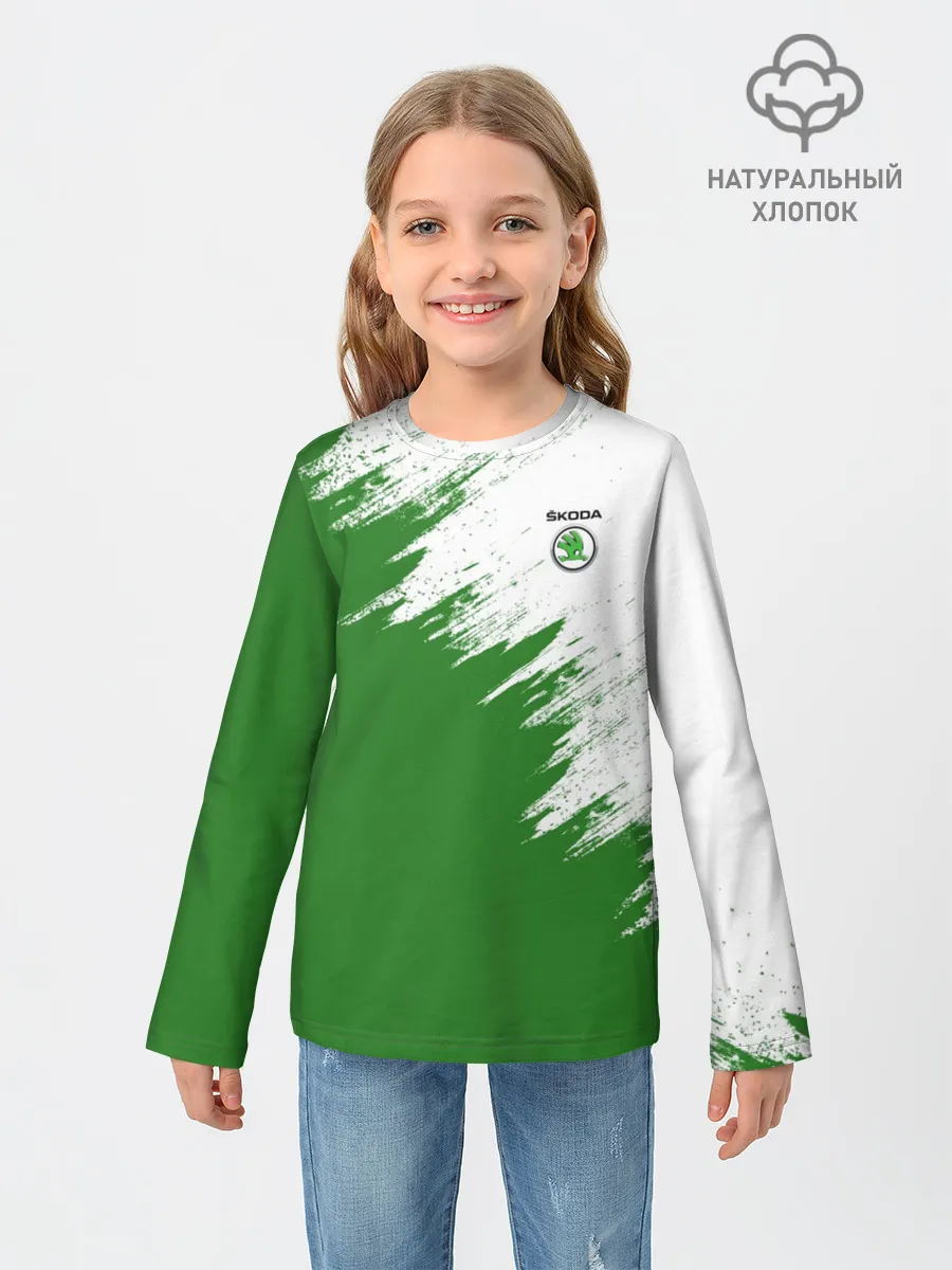 Детский лонгслив / Skoda