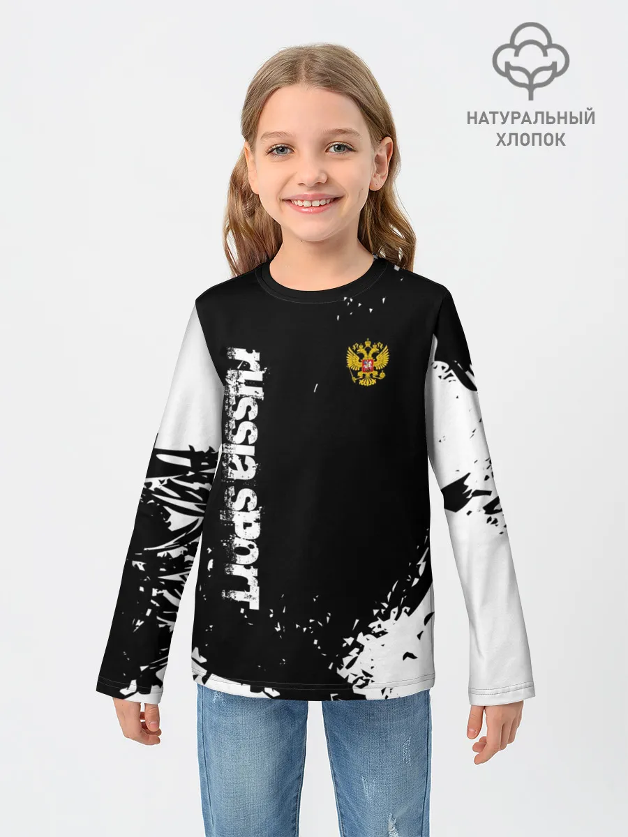 Детский лонгслив / РОССИЯ БРЫЗГИ | RUSSIA PAINTS