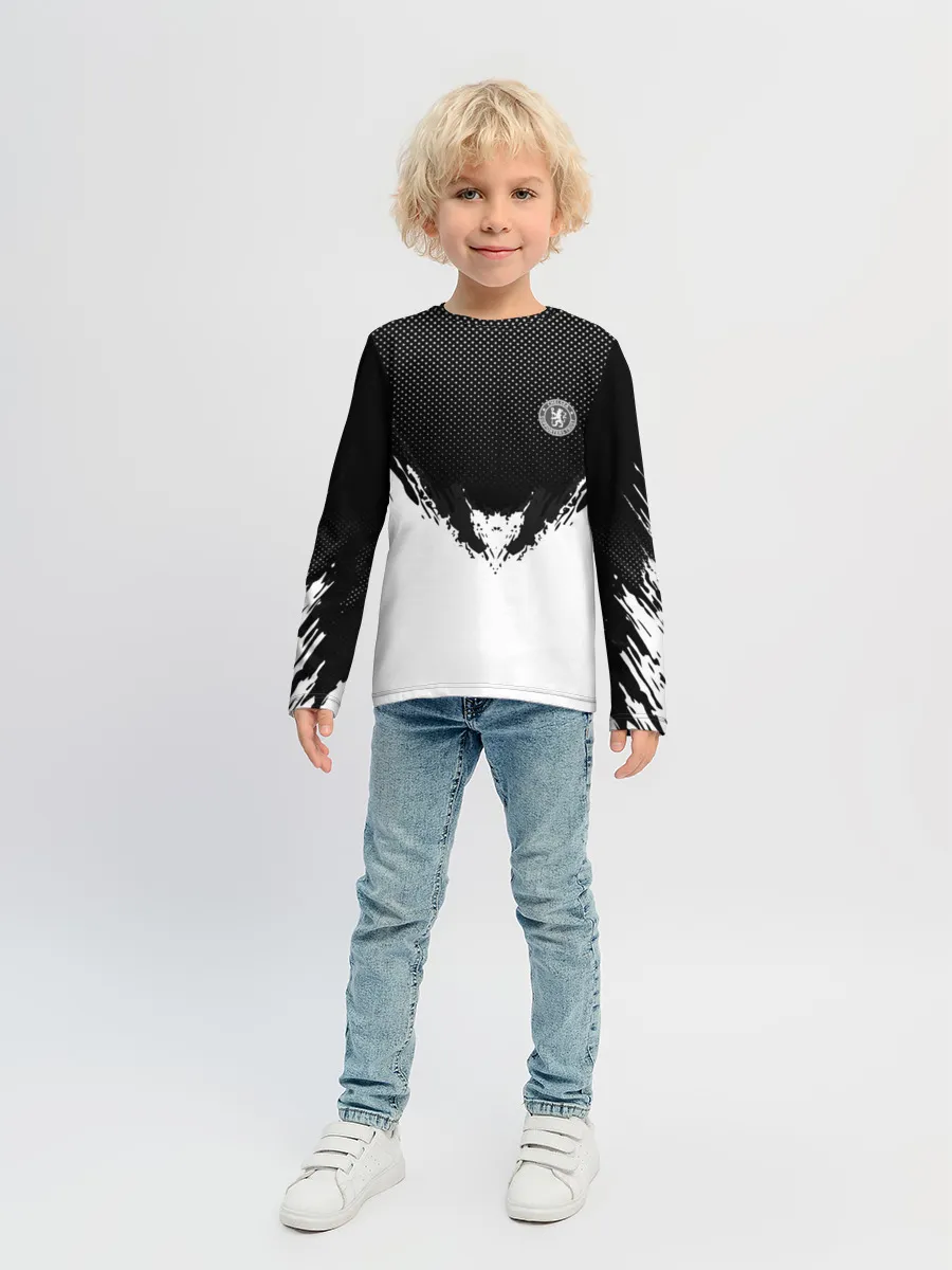 Детский лонгслив / Chelsea black 2018