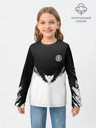 Детский лонгслив / Chelsea black 2018