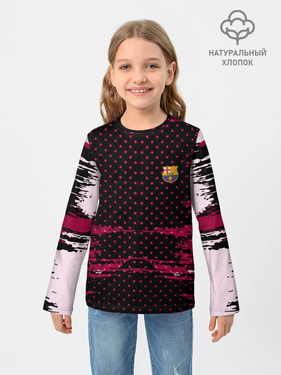 Детский лонгслив / Barcelona abstract collection