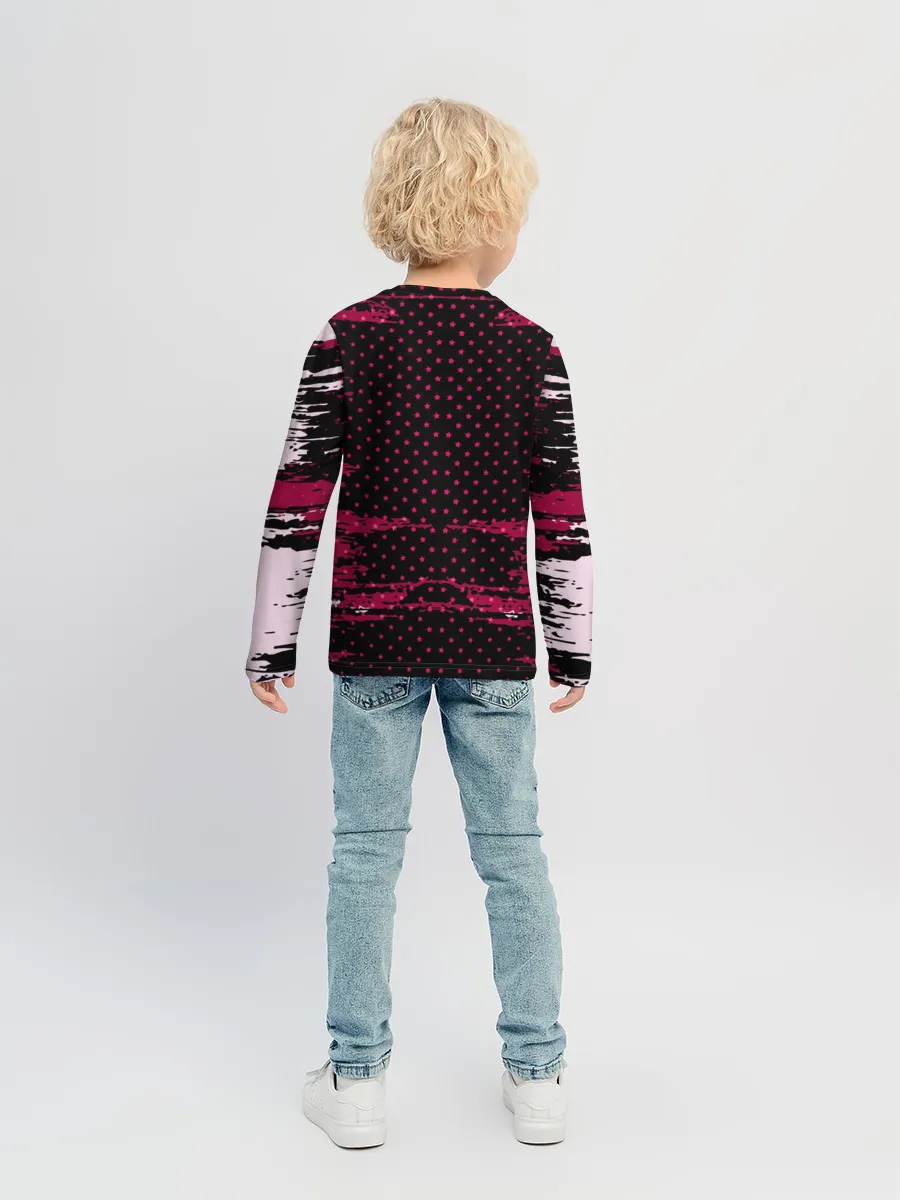 Детский лонгслив / Barcelona abstract collection
