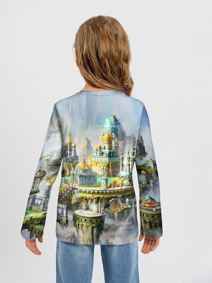 Детский лонгслив / Город в небе