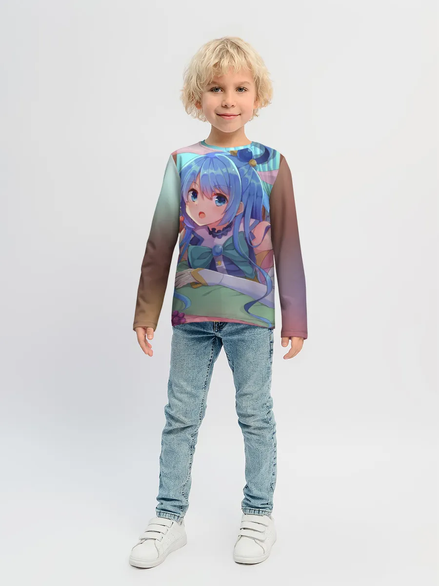 Детский лонгслив / коносуба аква