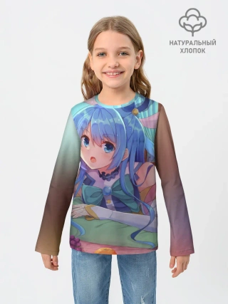 Детский лонгслив / коносуба аква