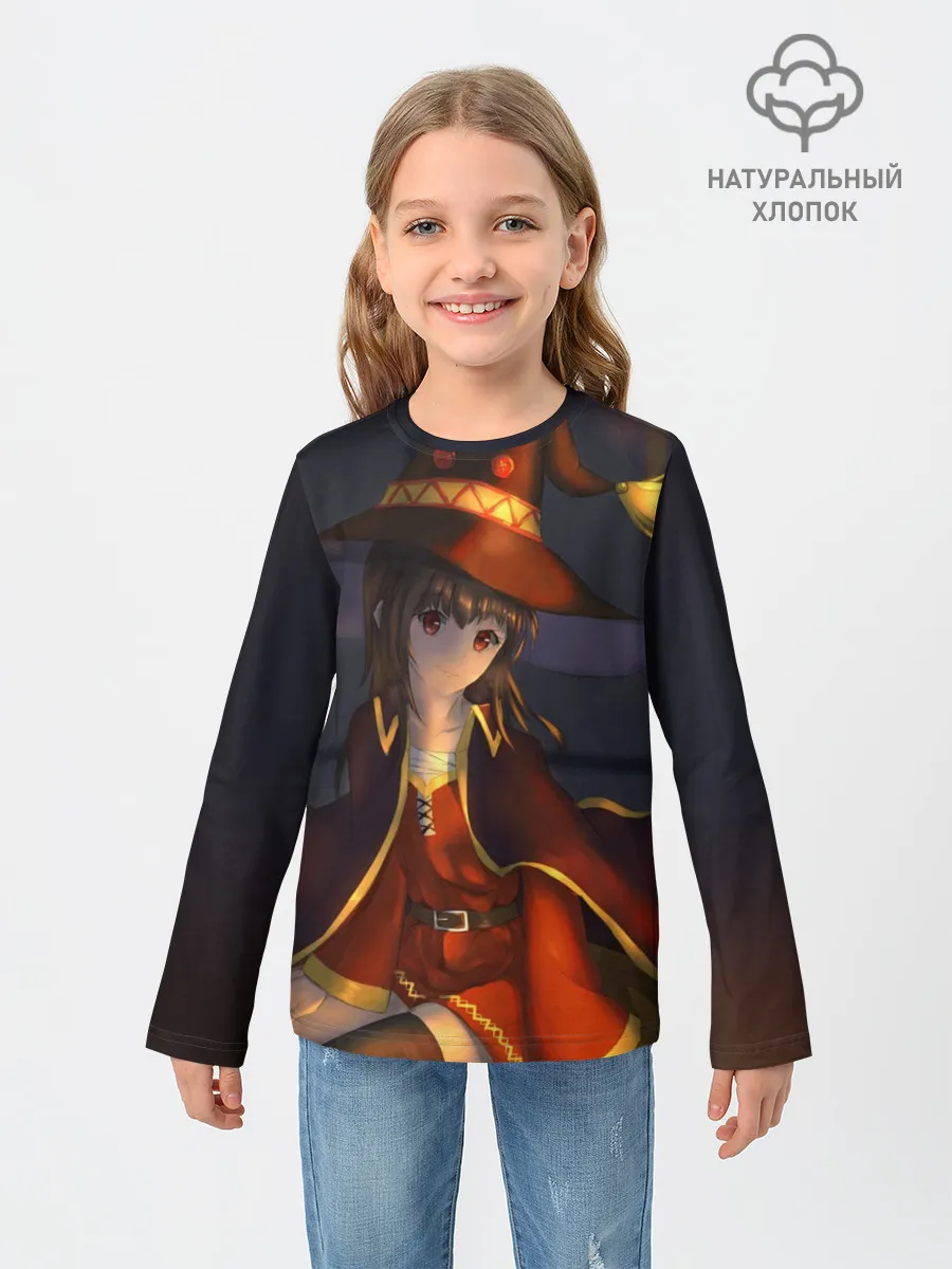 Детский лонгслив / Megumin ночная