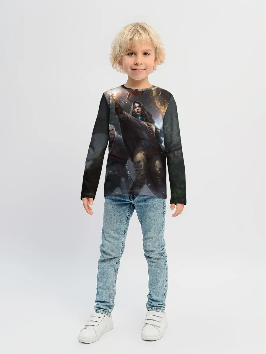 Детский лонгслив / Йеннифер и Геральт