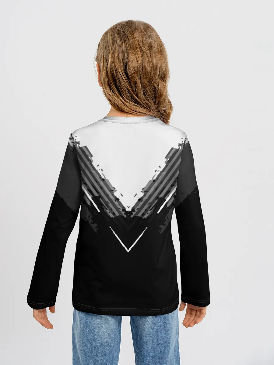 Детский лонгслив / Real Madrid abstract original