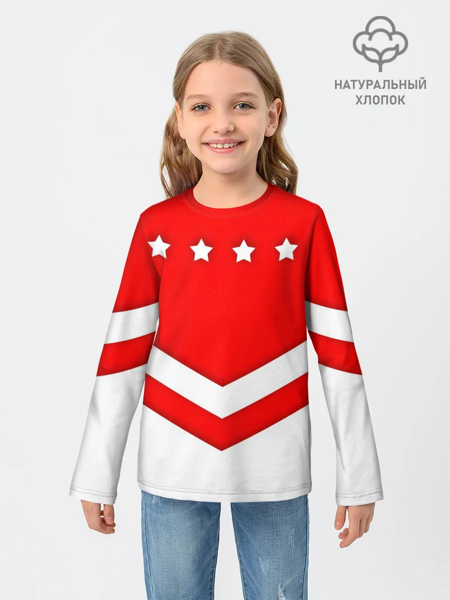 Детский лонгслив / Звезды и полосы