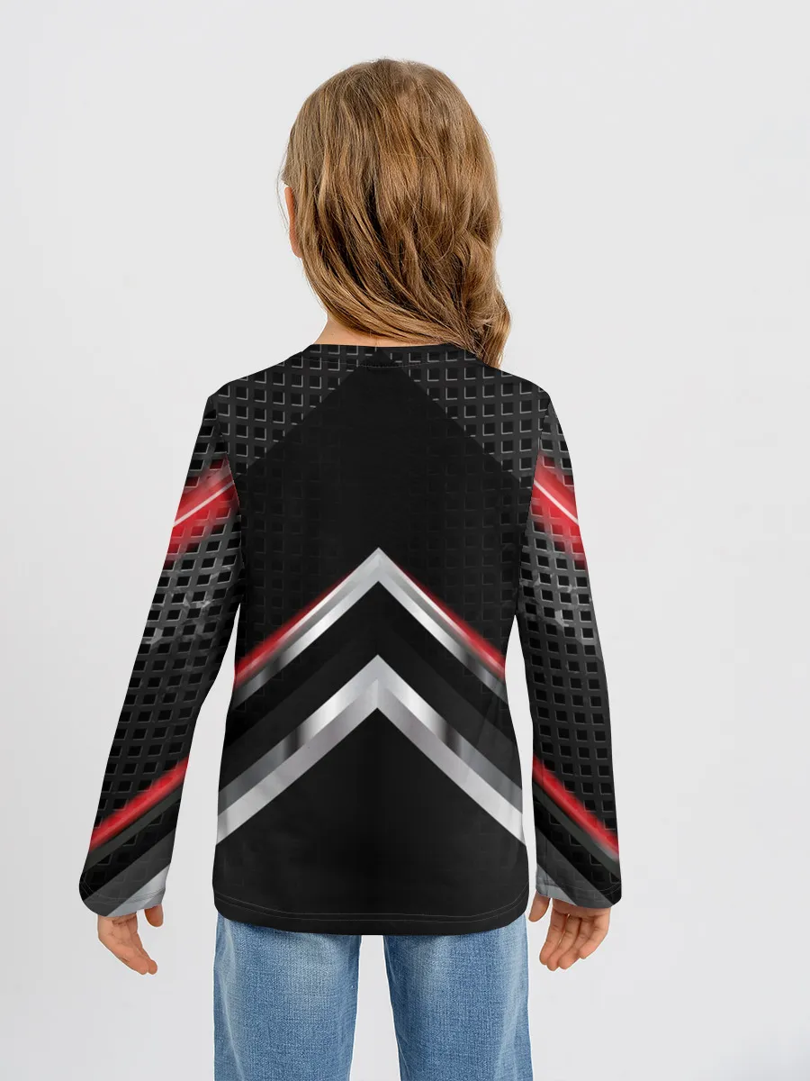 Детский лонгслив / Volvo abstract line