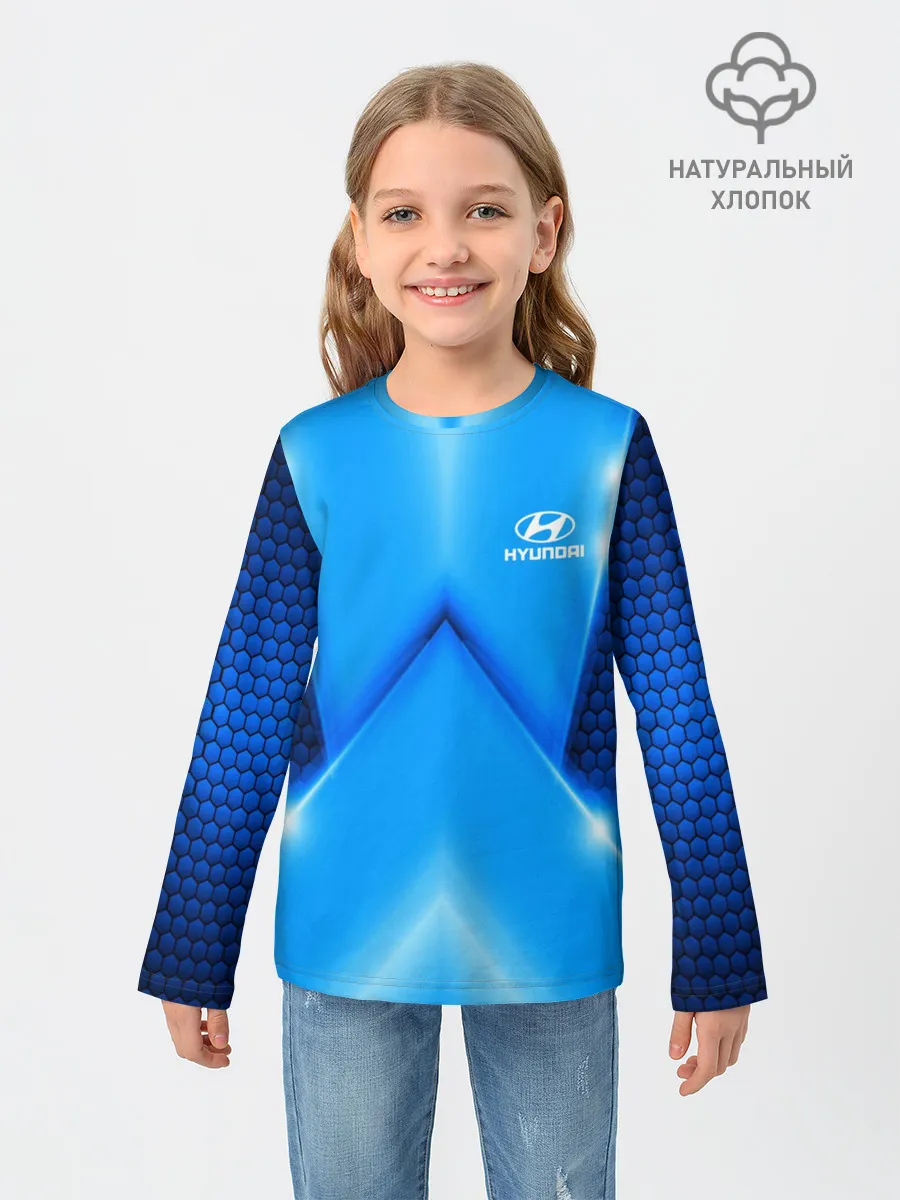 Детский лонгслив / Hyundai car sport SKY