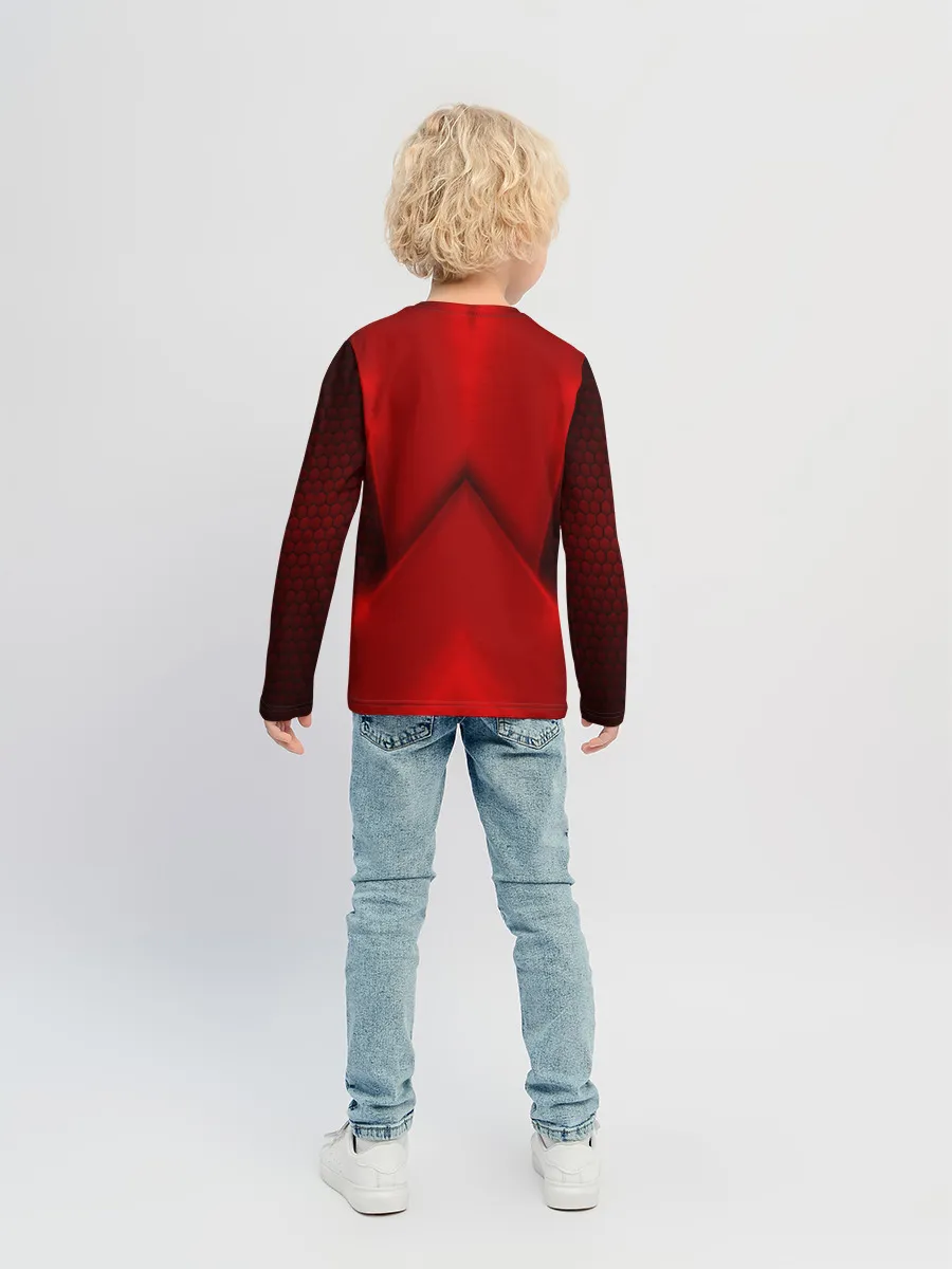 Детский лонгслив / Mazda car sport RED