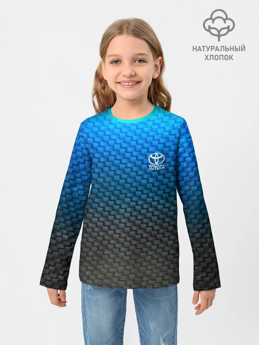 Детский лонгслив / TOYOTA COLLECTION CARBON