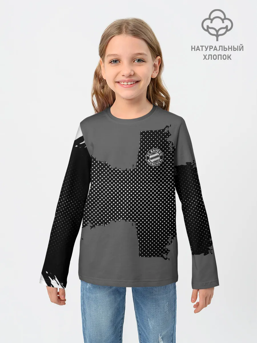 Детский лонгслив / BAYERN MUNCHEN GRAY