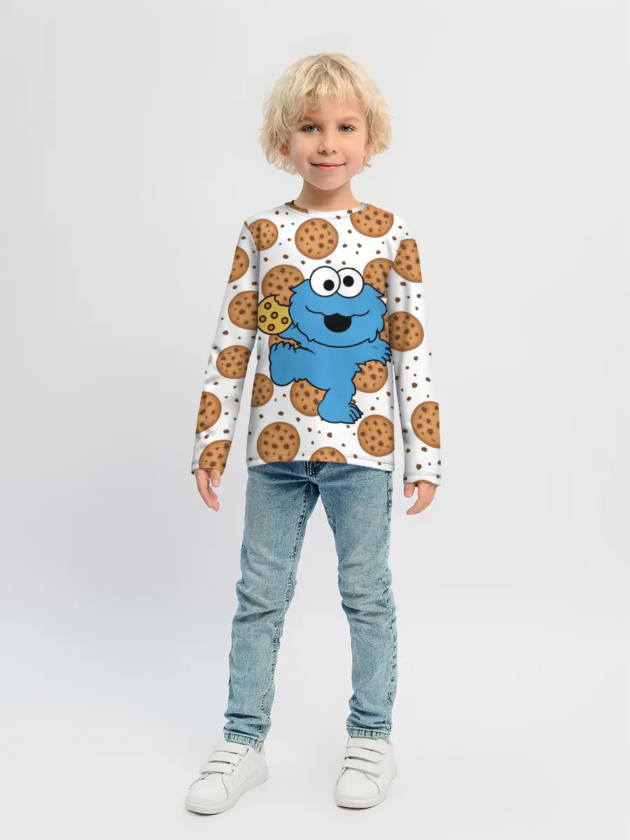Детский лонгслив / Cookie monster