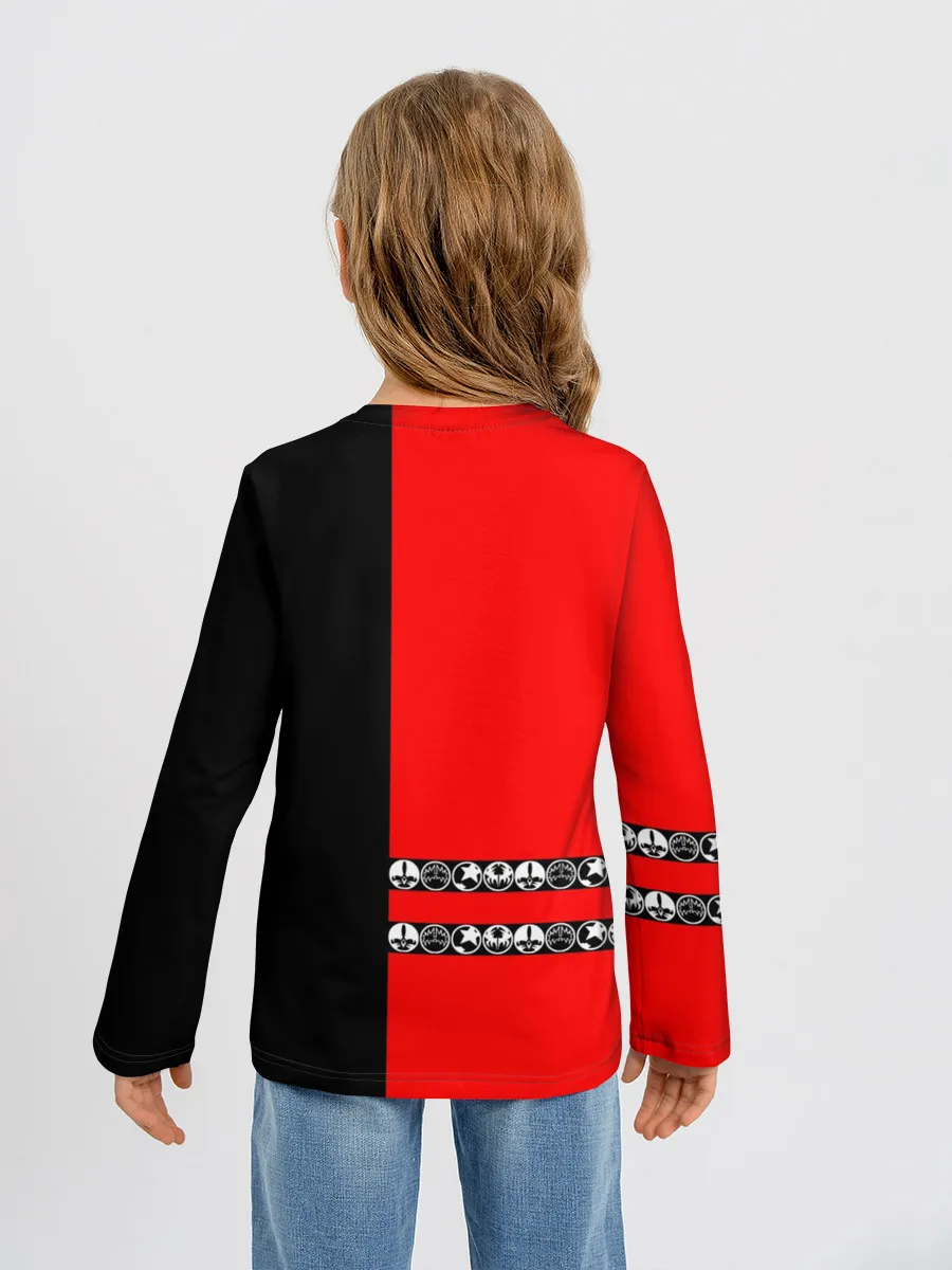 Детский лонгслив / Kiss