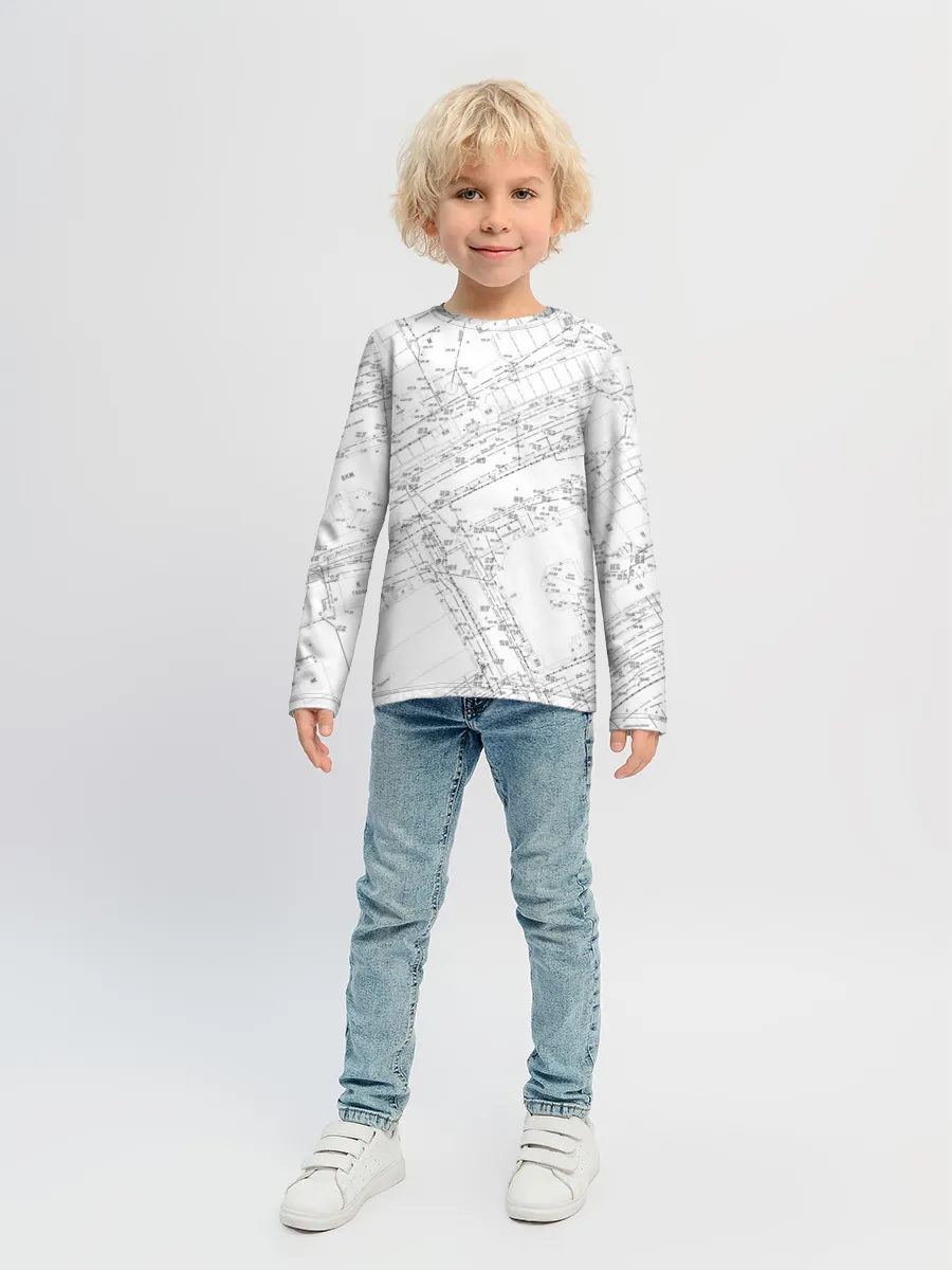 Детский лонгслив / Топография_01