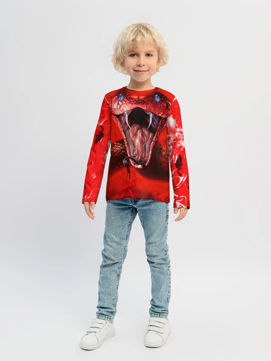 Детский лонгслив / Red Snake