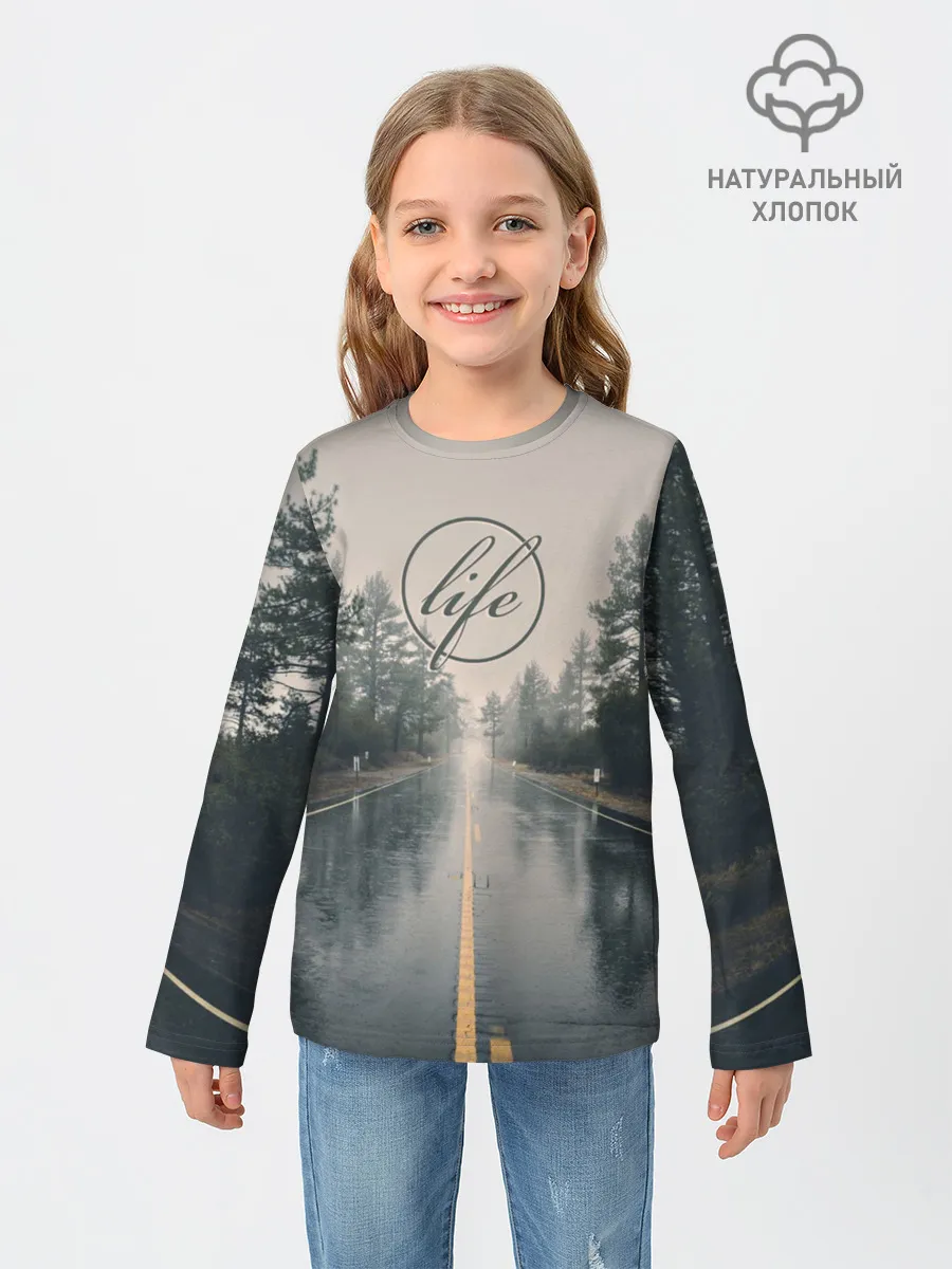 Детский лонгслив / Life