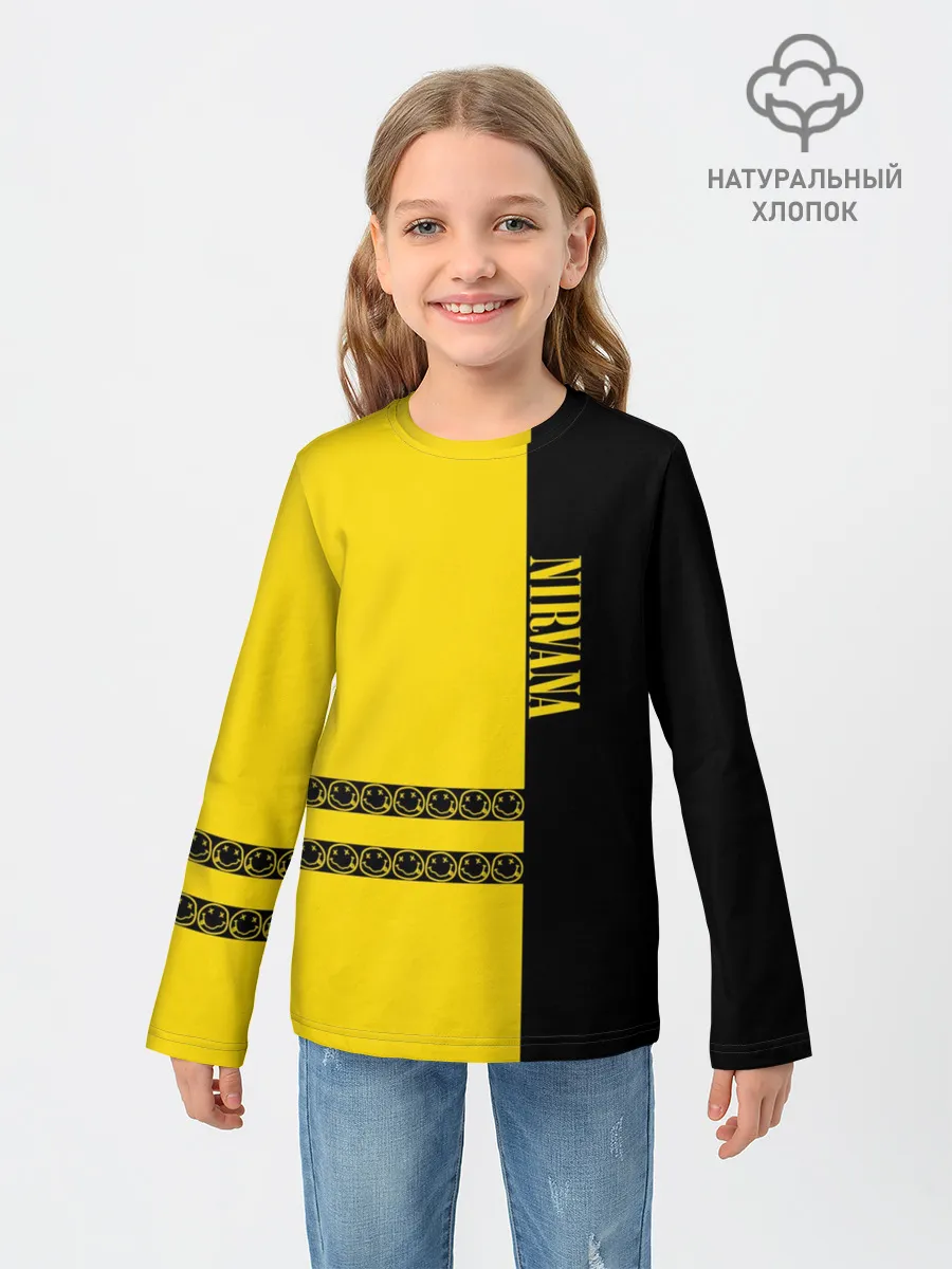 Детский лонгслив / Nirvana