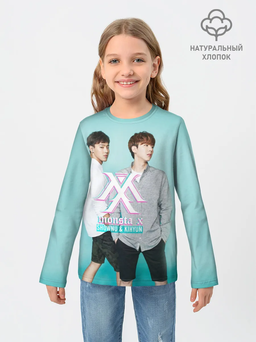 Детский лонгслив / Shownu&Kihyun